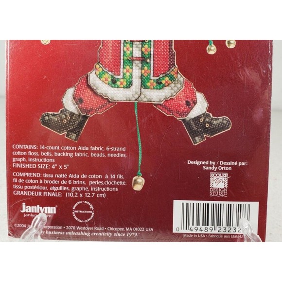 JANLYNN Cross stitch Kit "Jumping Jacks" #023-0232 Santa - Picture 2 of 14